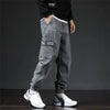 Spring Summer Black Blue Cargo Jeans Men Streetwear Denim Jogger Pants Men Baggy Harem Jean Trousers Harem Jean Trousers