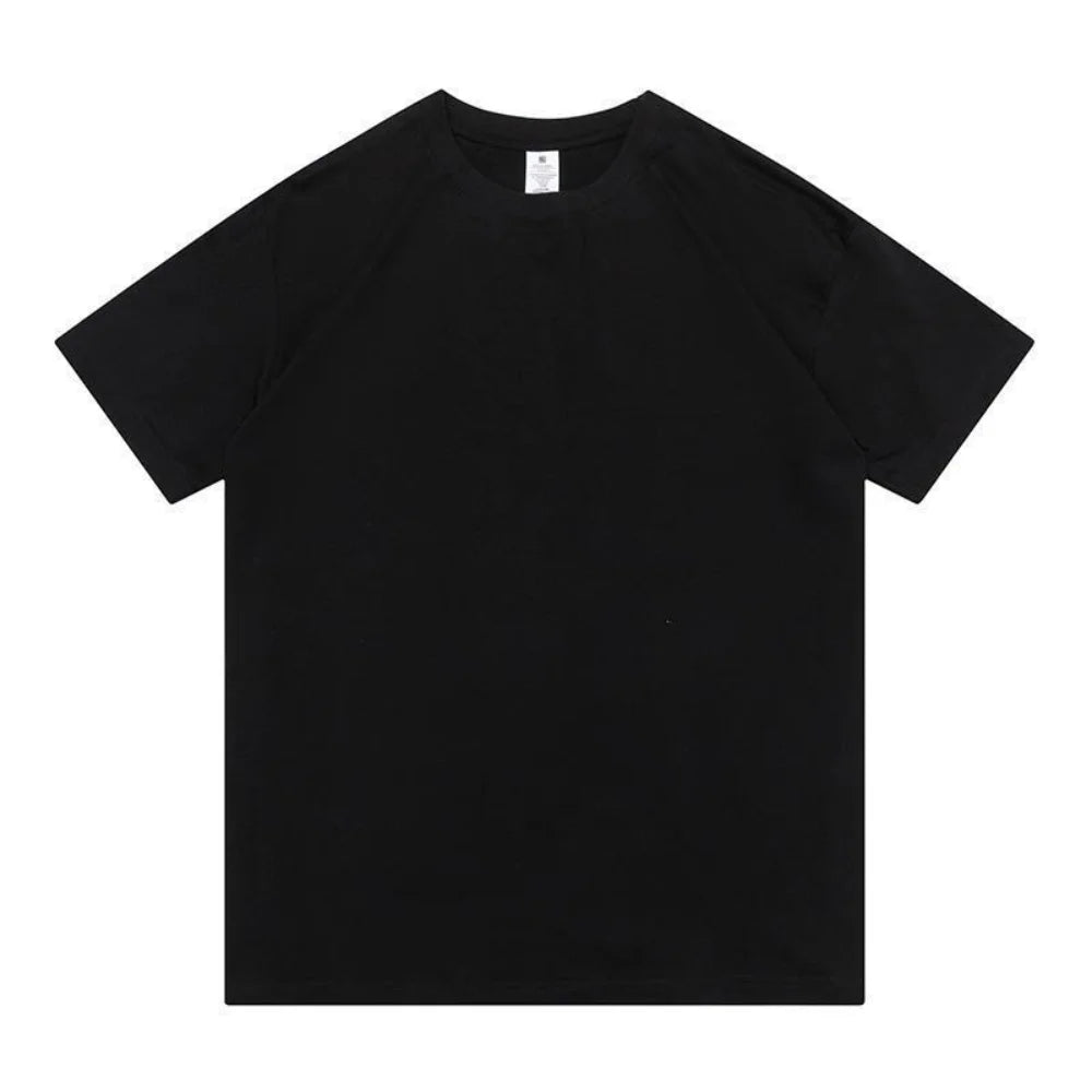 T-shirts Men 350gsm Cotton Solid Color Male Short-sleeved T-shirt Spring Summer Loose Bottoming Shirt Casual T Shirts