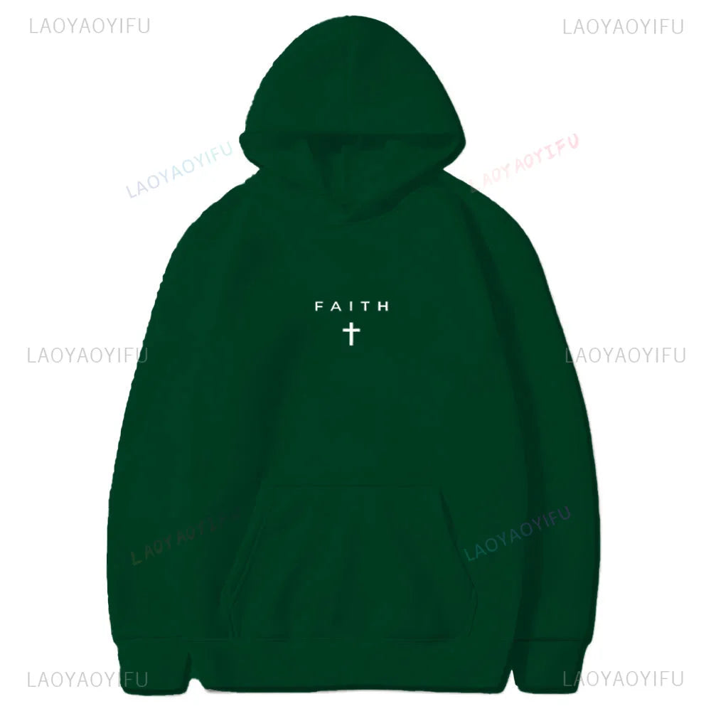 Memory of Jesus Christ Hoodies Streetwear Men Long Sleeve Religion Hooded  Interesting Patterned Clothes Sweatshirt Regular