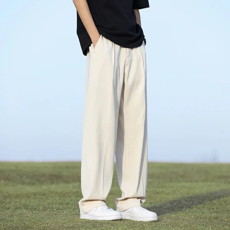 Men's Spring Summer Oversized Casual Suits Pants Wide leg Pants Trousers Blazer Formal Pants For Men Korean Clothes Sweatpants