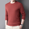 Men's Casual Waffle Round Neck T-shirt Breathable, Comfortable, and Fashionable Long Sleeved T-shirt