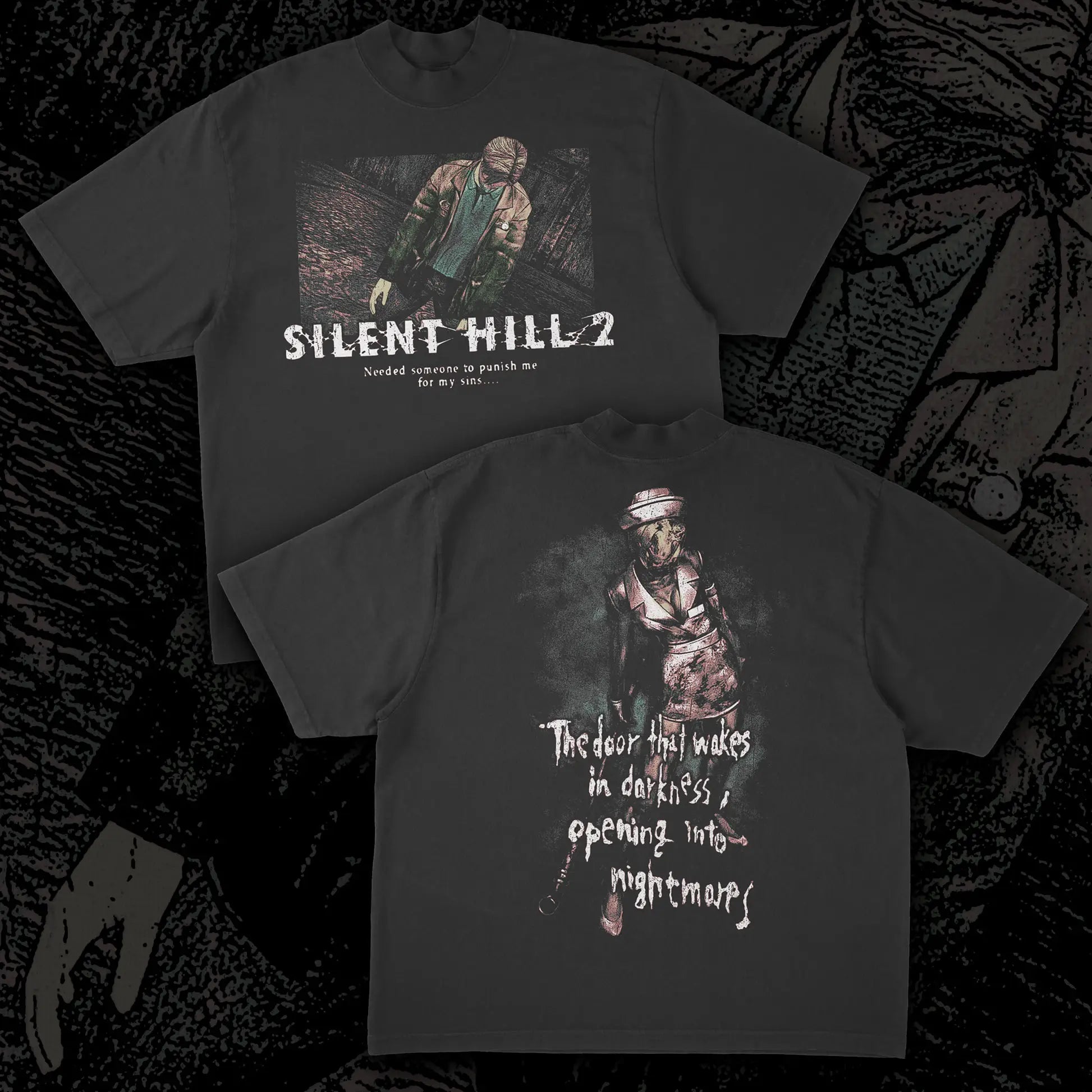 Silent Hill 2 TEE Men SH2 T-shirt Short Sleeves Street Casual Cotton Men Women Game Gift Short Sleeves Hip Hop Oversized Top Tee