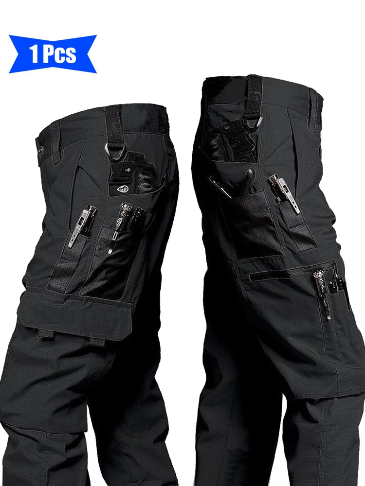 Men'S Tactical Pants, Durable Multi-Pocket Cargo Pants for Outdoor Construction Work, Hiking And Trekking, Casual Tactical Pants