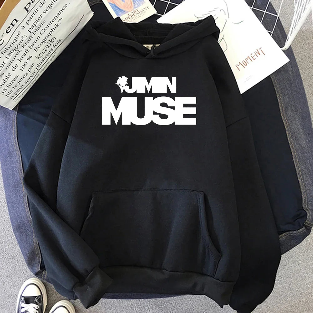 Jimin Muse Hoodie Fashion Women Harajuku Aesthetic Streetwear Casual Hoodies Unisex Autumn Vintage Pullovers Sweatshirts