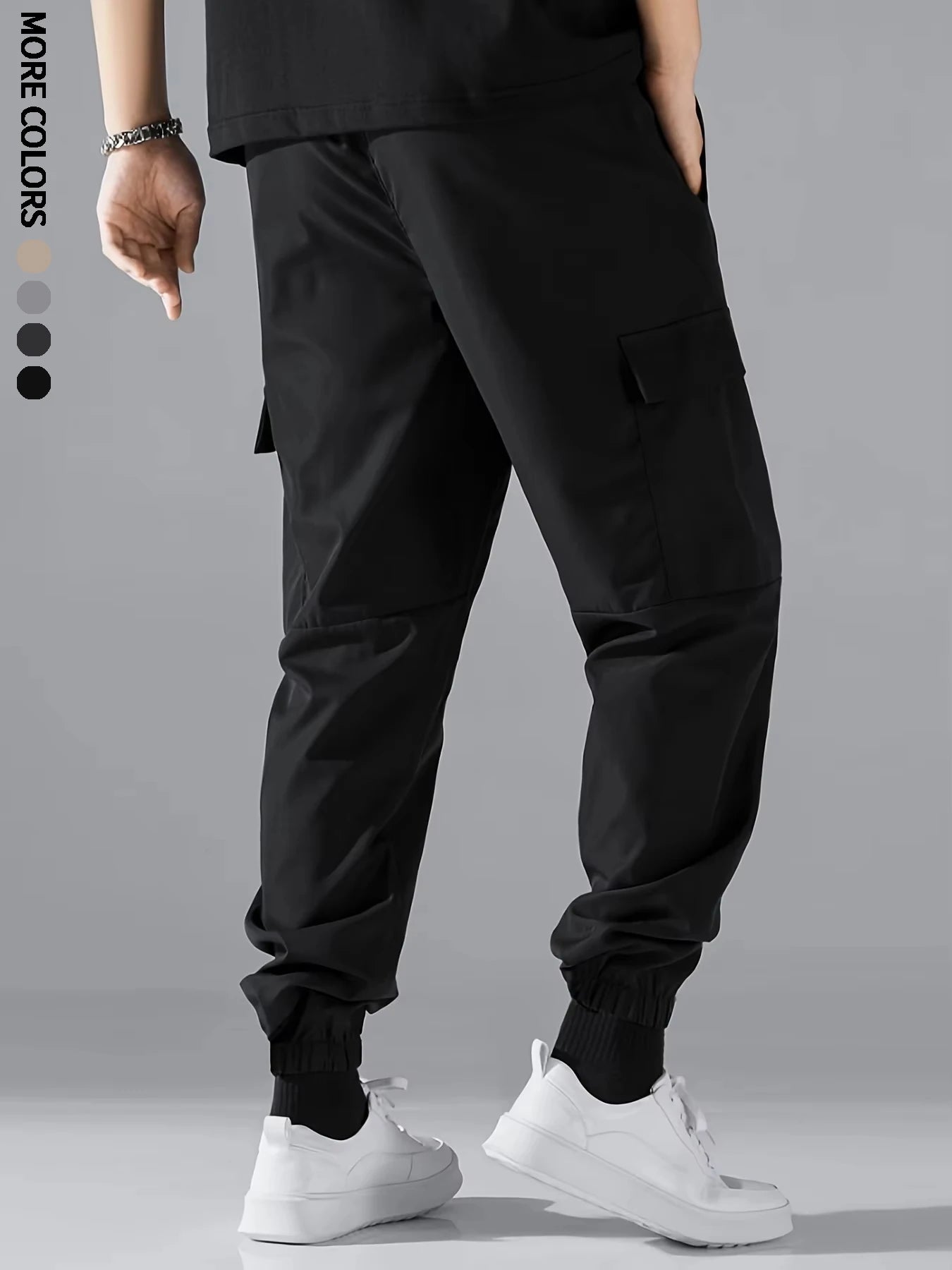 Men's Slacks, Spring and Autumn Thin Outdoor Pants, Youth Sportswear, Hiking Pants, Multi-Pocket Trousers