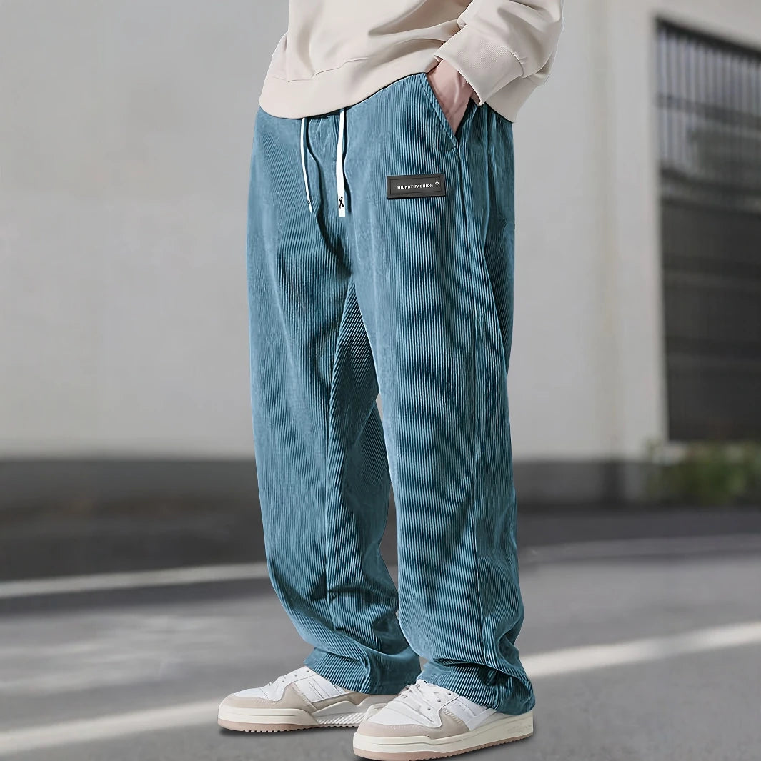 Premium Quality Stylish Men Casual Pants Corduroy Trousers for Everyday Casual Wear Comfortable Durable Fit