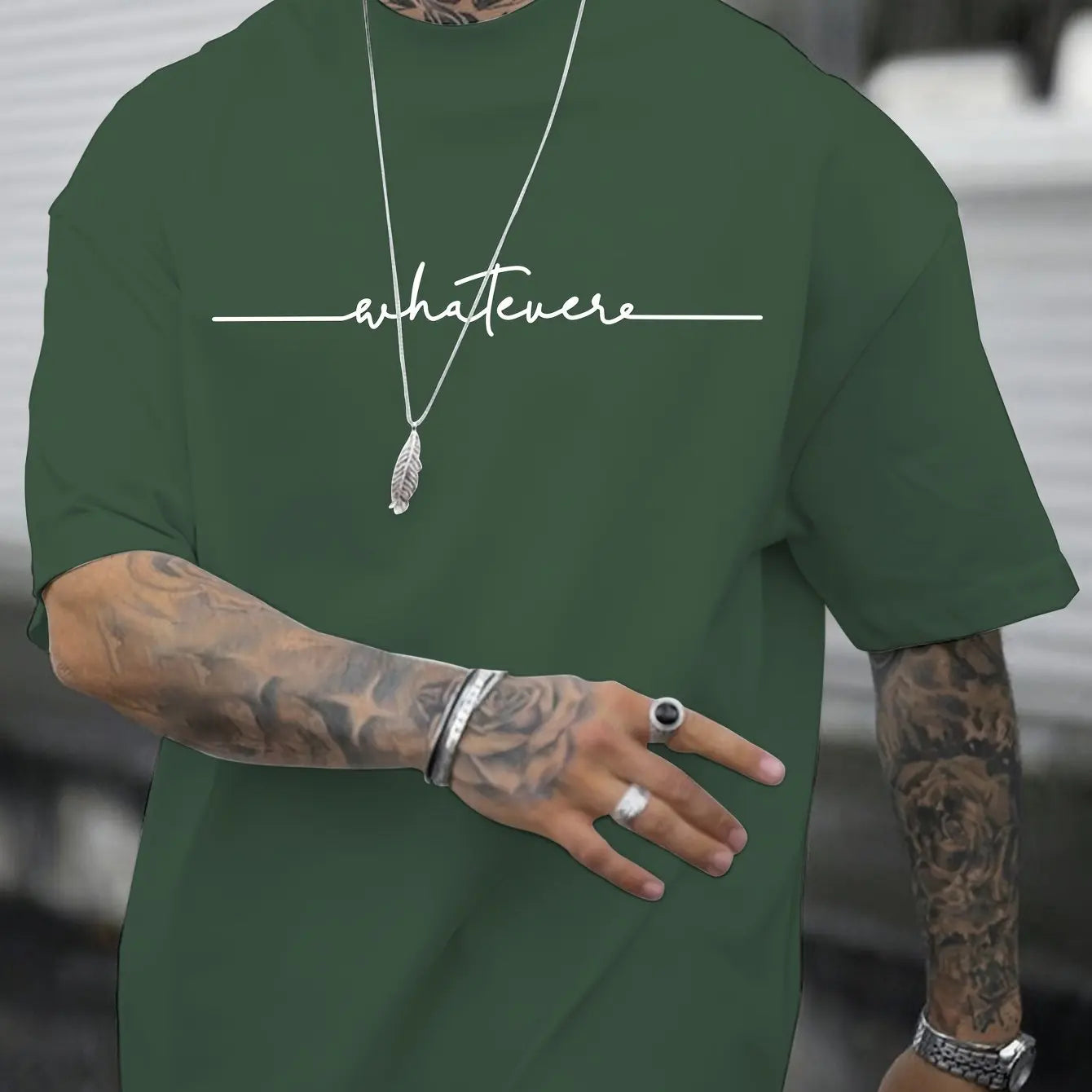 Summer men's 100% pure   sports and casual loose fit plus size letter printed comfortable round neck short sleeved T-shirt