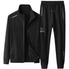 Men Sportswear Sets Spring Autumn New Hooded Suit Mens Sports Tracksuit Solid color Men's 2 Piece Set Sweatshirt+Sweatpants 201