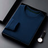 Men's Casual Waffle Round Neck T-shirt Breathable, Comfortable, and Fashionable Long Sleeved T-shirt