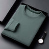 Men's Casual Waffle Round Neck T-shirt Breathable, Comfortable, and Fashionable Long Sleeved T-shirt