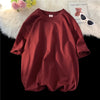 Summer Men's Heavy T Shirt Casual Solid Short Sleeve Basic Tee Women 100% Cotton 260gsm 9.17oz Oversized O Neck Hip-Hop Tops