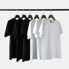 Men's Summer Cotton Fashionable Casual Sports Loose Plus Size Personalized Letter Printed Round Neck Short Sleeved T-shirt