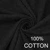 Black White Cotton Blank Men Clothing