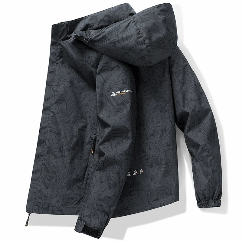 Jacket Mens Spring autumn New men jacket letter hooded Jackets casual coat
