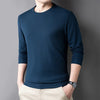Men's Casual Waffle Round Neck T-shirt Breathable, Comfortable, and Fashionable Long Sleeved T-shirt