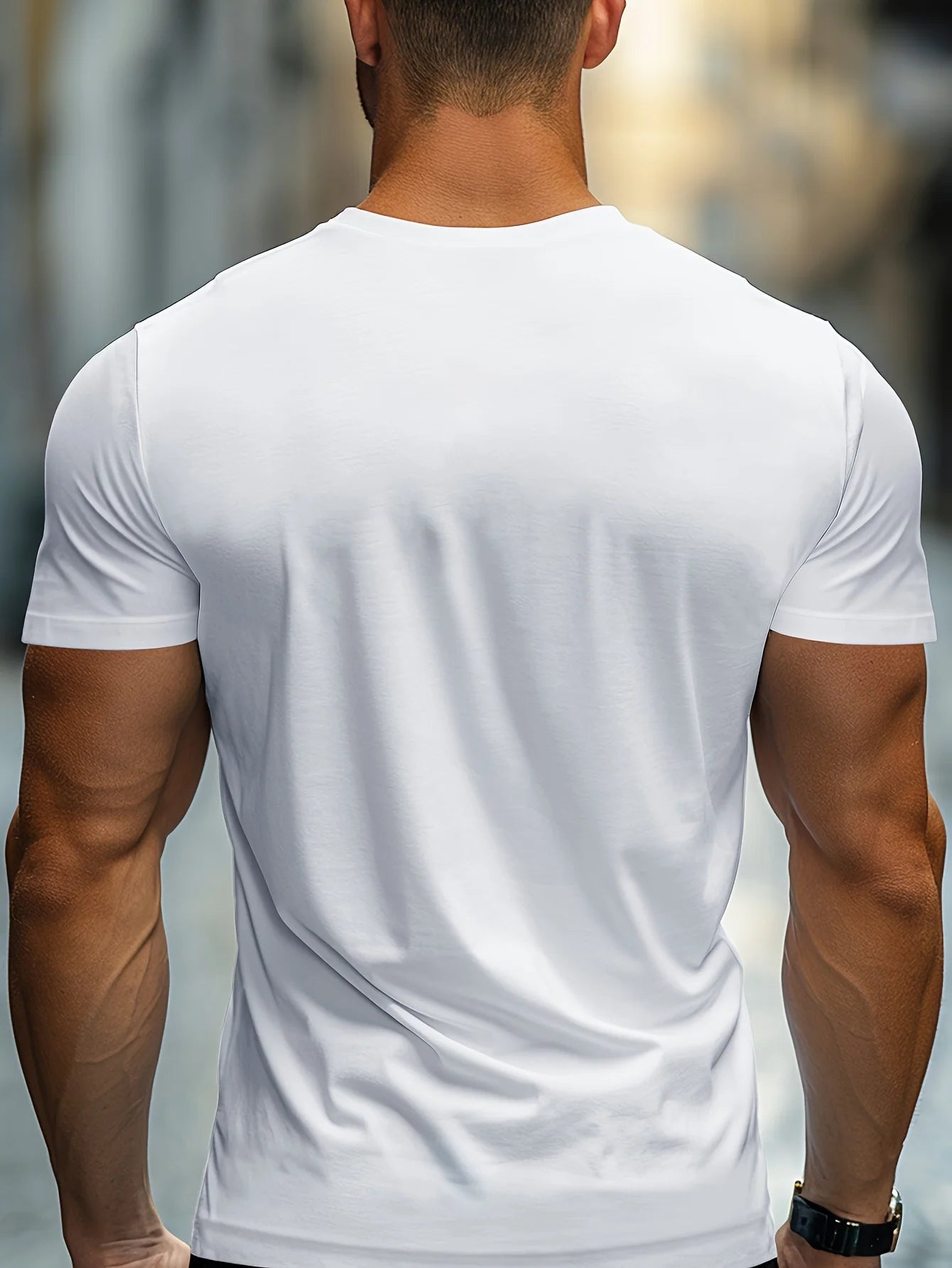 Summer men's 100% pure   sports and casual loose fit plus size letter printed comfortable round neck short sleeved T-shirt