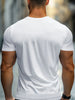 Summer men's 100% pure   sports and casual loose fit plus size letter printed comfortable round neck short sleeved T-shirt