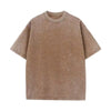 Earth Color Batik Old Retro T-shirt Washed Short Sleeves