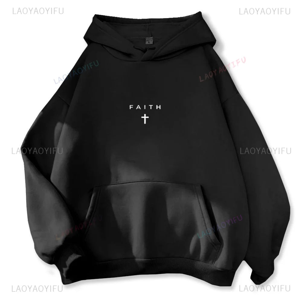 Memory of Jesus Christ Hoodies Streetwear Men Long Sleeve Religion Hooded  Interesting Patterned Clothes Sweatshirt Regular