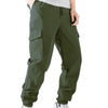Streetwear 2024 Spring Casual Cargo Pants Mens Elastic Waist Solid Trousers Male Multi-Pocket Baggy Joggers Sweatpants штаны