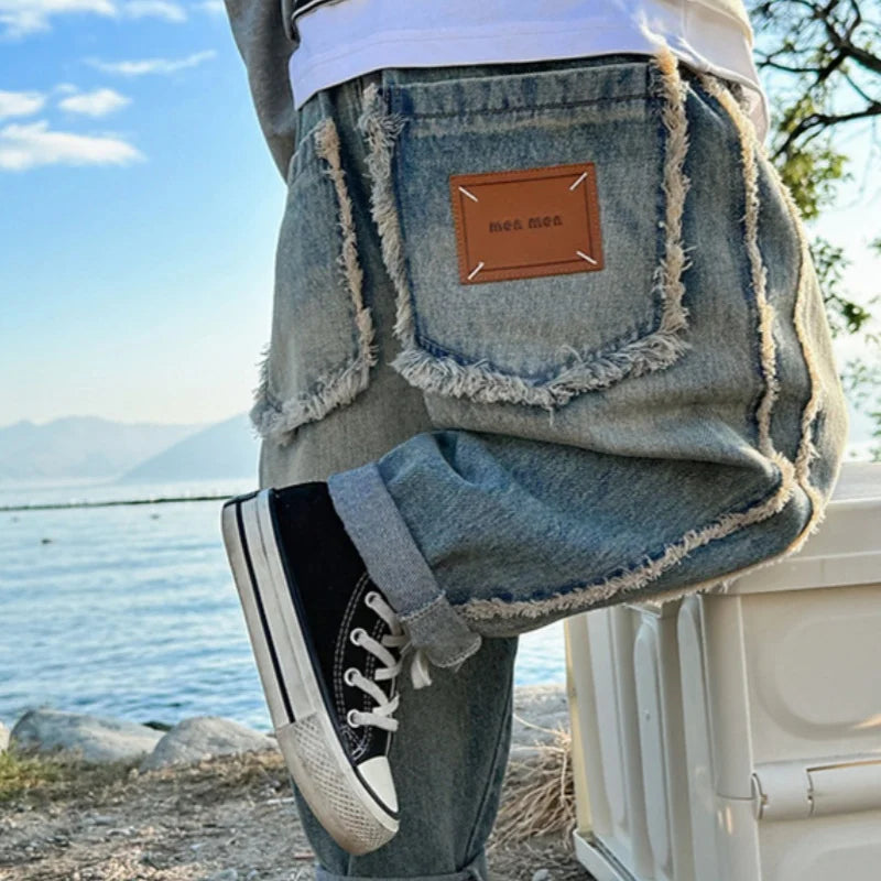 Boys Jean Pants Long Trousers Denim 2025 Vintage Spring Autumn Baby's Kids Teenagers High Quality School Children's Clothing