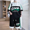 High Quality Men's Sets 2025 Summer Short Sleeve T-Shirts & Shorts Teen Streetwear Casual Top Tees & Pant Two-Piece Set Clothing