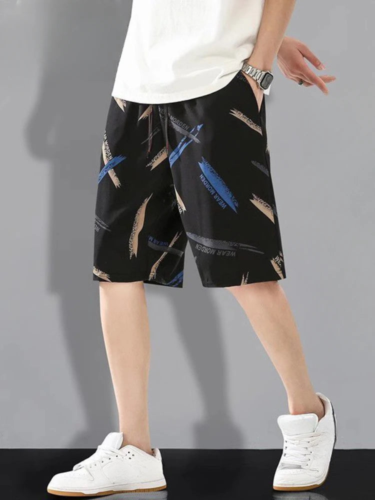 Shorts for Men Board Beach Swim Man Short Pants Bermuda Quick Dry Long Graphic Casual in Bulk Fashion Summer New Pant 2024 Thin