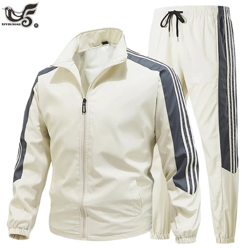 Quick Dry Jogger Running Set Quick-Dry Loose Fit Outdoor Training Tracksuits Men's Spring Sportswear Workout Sportsuits Clothing