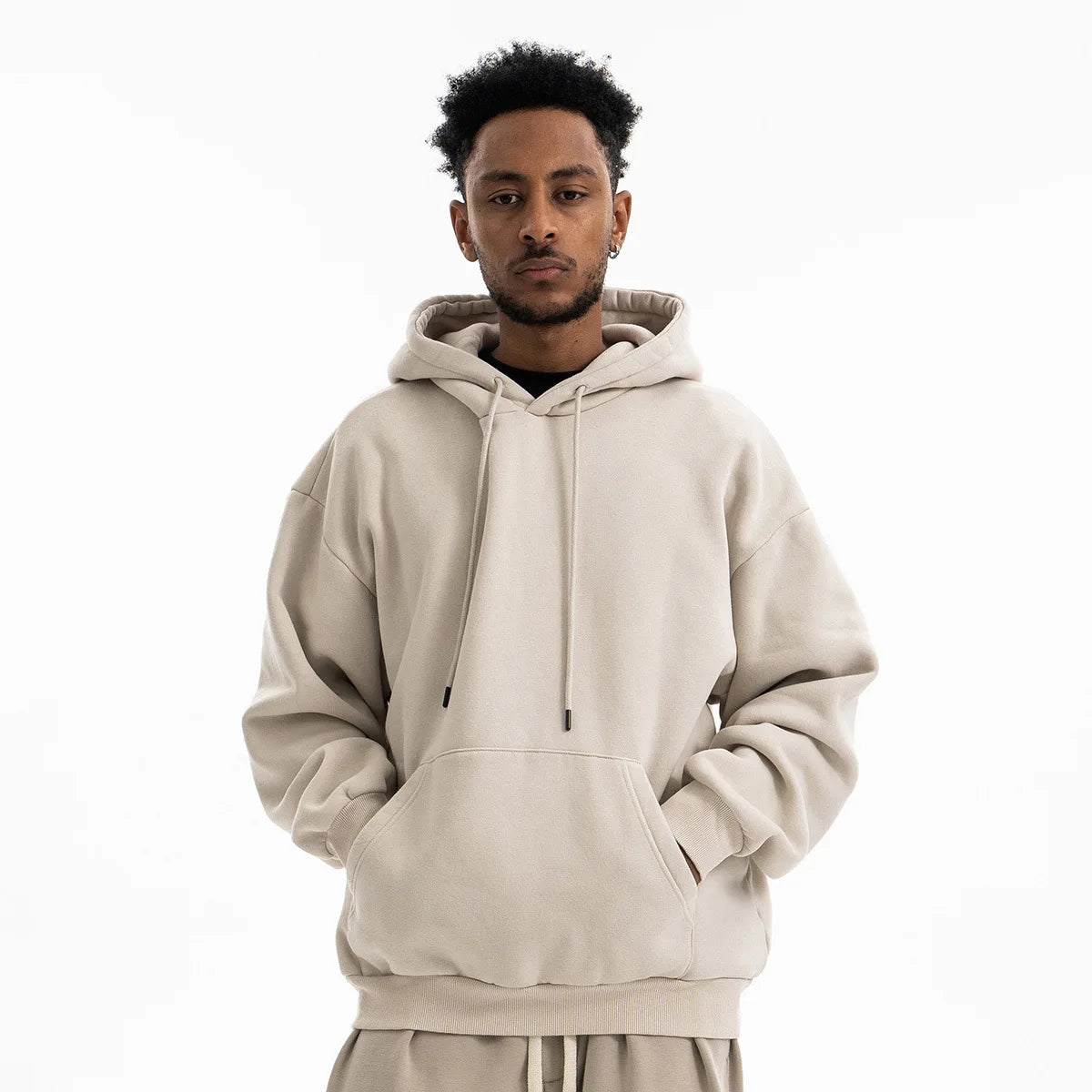 2025 New blank pure cotton hoodie