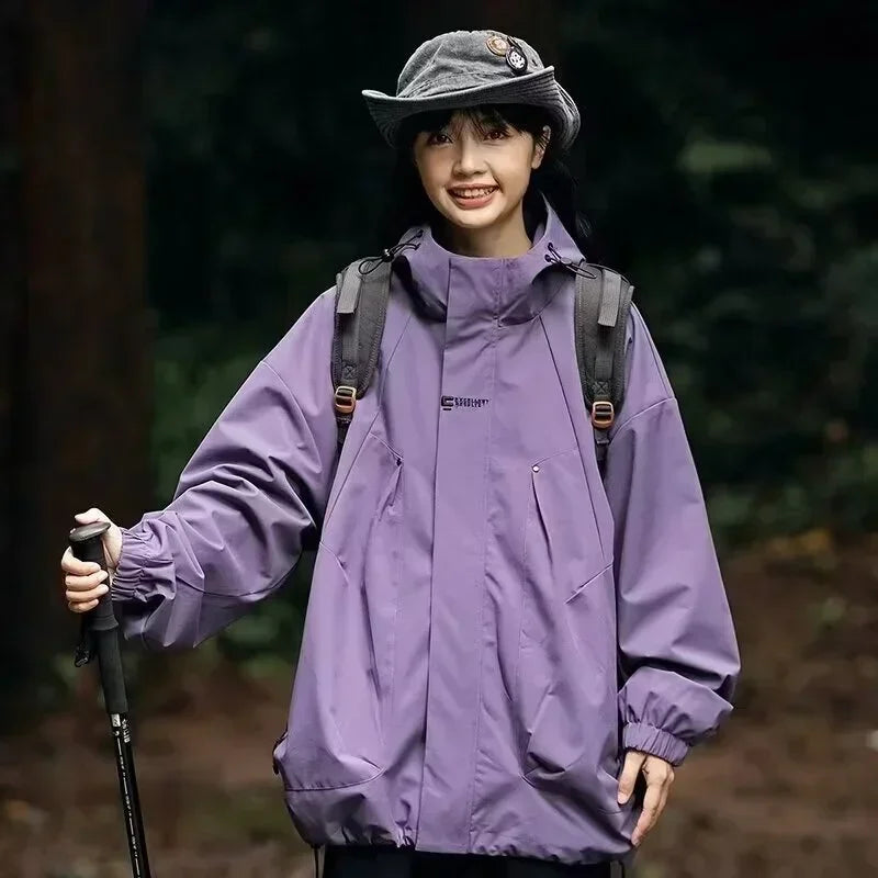 Autumn Outdoor Hooded Windbreaker Jacket