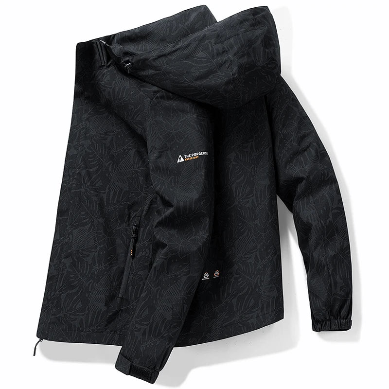 Jacket Mens Spring autumn New men jacket letter hooded Jackets casual coat