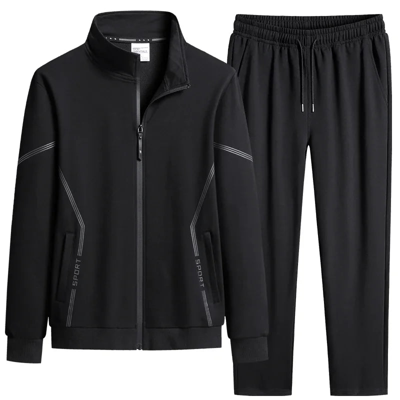 Men's Tracksuit Suit New Arrive Tracksuit Mens Casual Solid Solor Sweatpant Set Unisex Jogging Suit MEN Plus Size 6XL 7XL 8XL