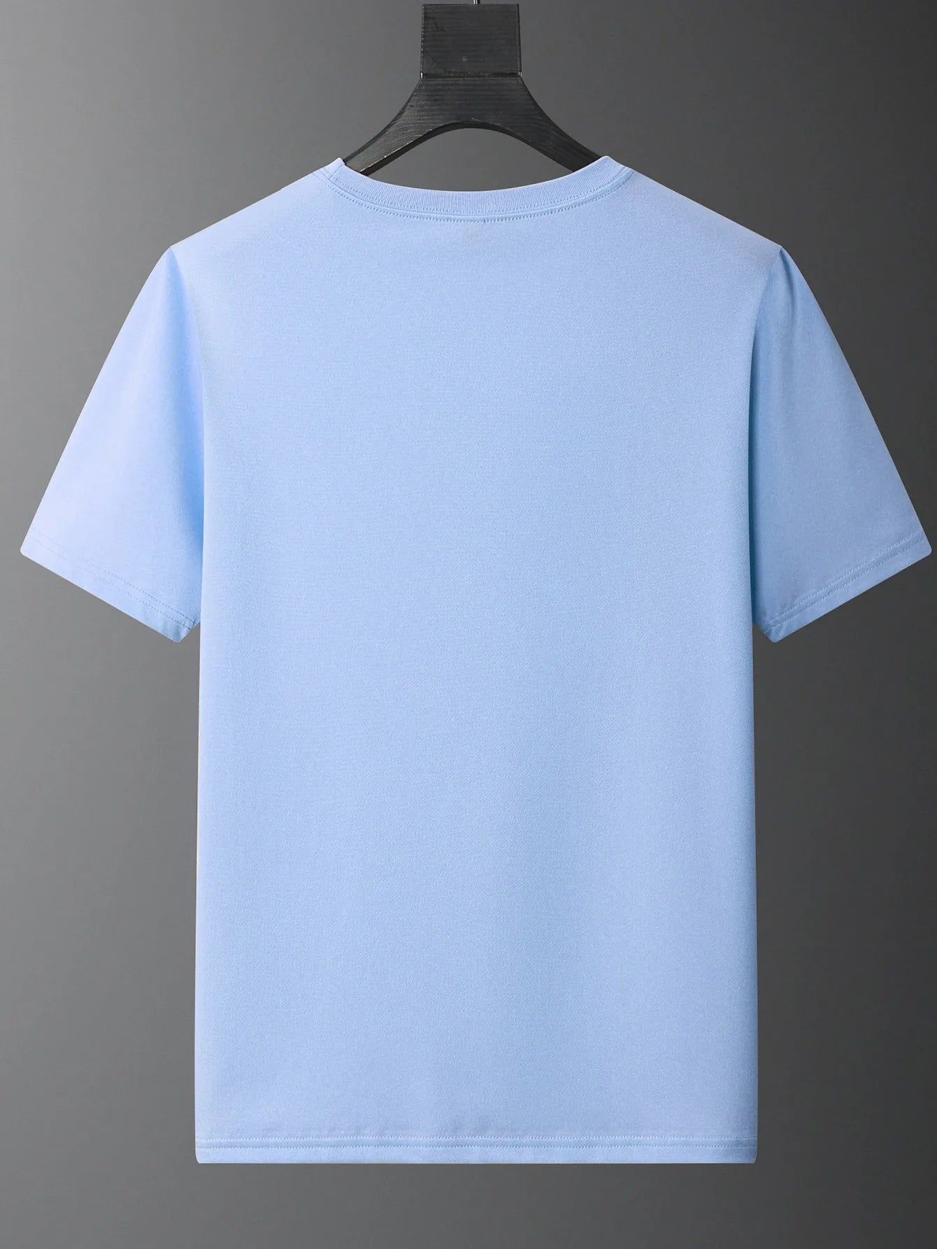 Men's Summer 100% Cotton Fashionable Casual Sports Loose Alphabet Pattern Print Round Neck Short Sleeve T-shirt Top