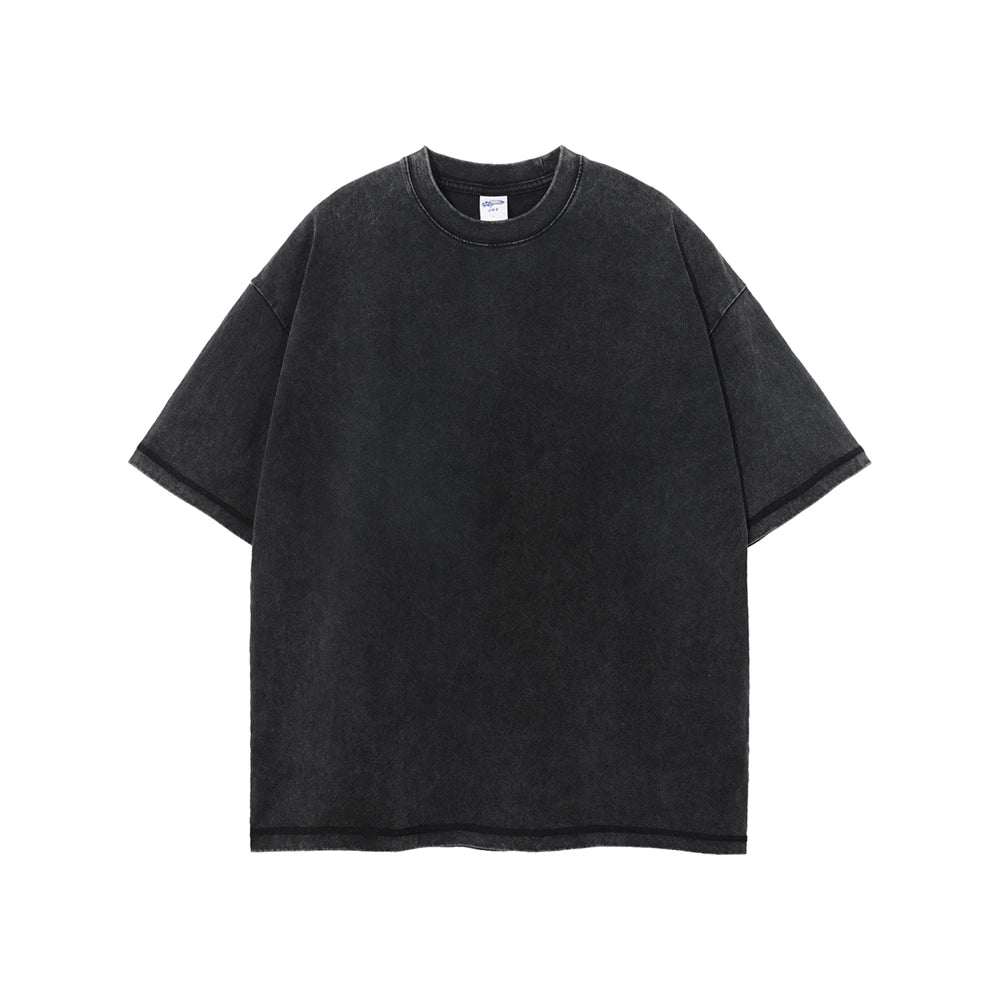 Retro Loose High Street 275gsm Cotton T Shirt