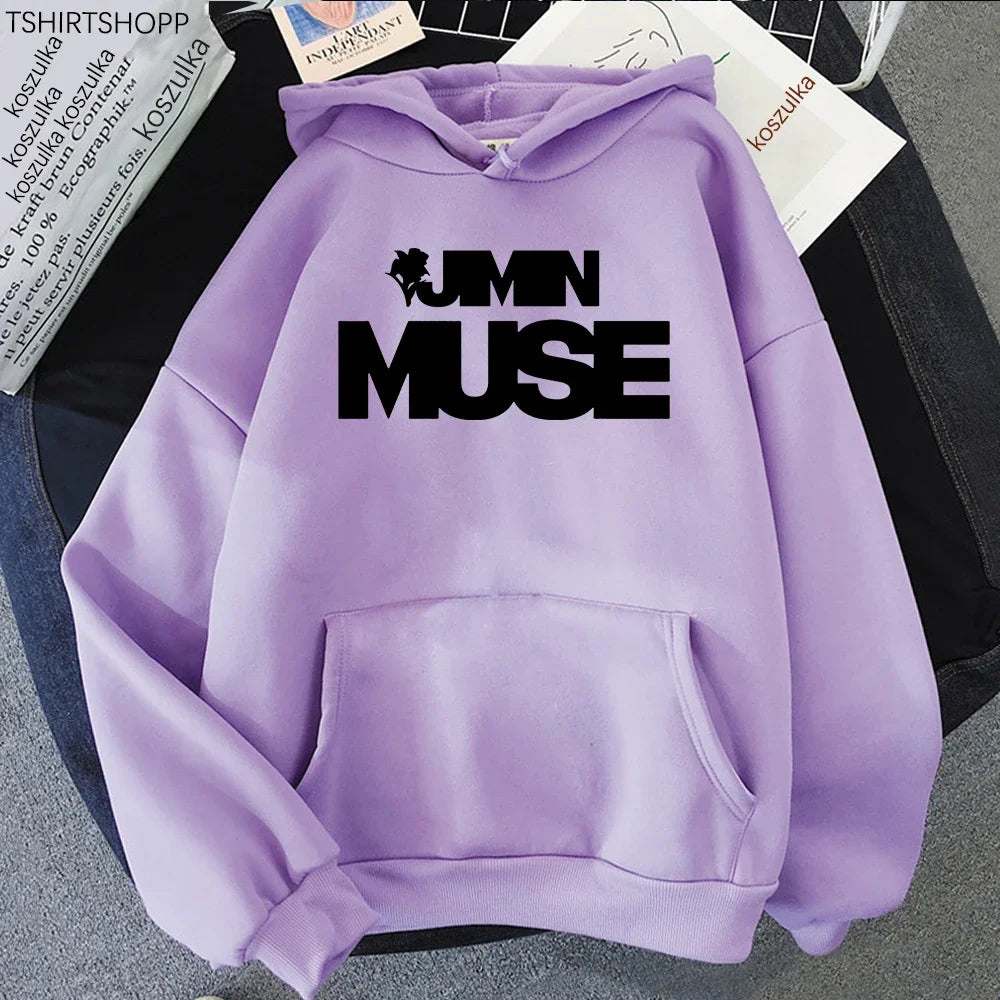 Jimin Muse Hoodie Fashion Women Harajuku Aesthetic Streetwear Casual Hoodies Unisex Autumn Vintage Pullovers Sweatshirts