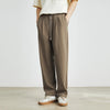 Men's Fashion Commuter Elastic Waist Drawstring Straight Pants Summer New Slightly Elastic Loose Casual Japanese Men's Wear