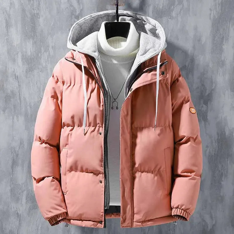 Winter Loose-fit Thickened Warm Cotton Coat Hood