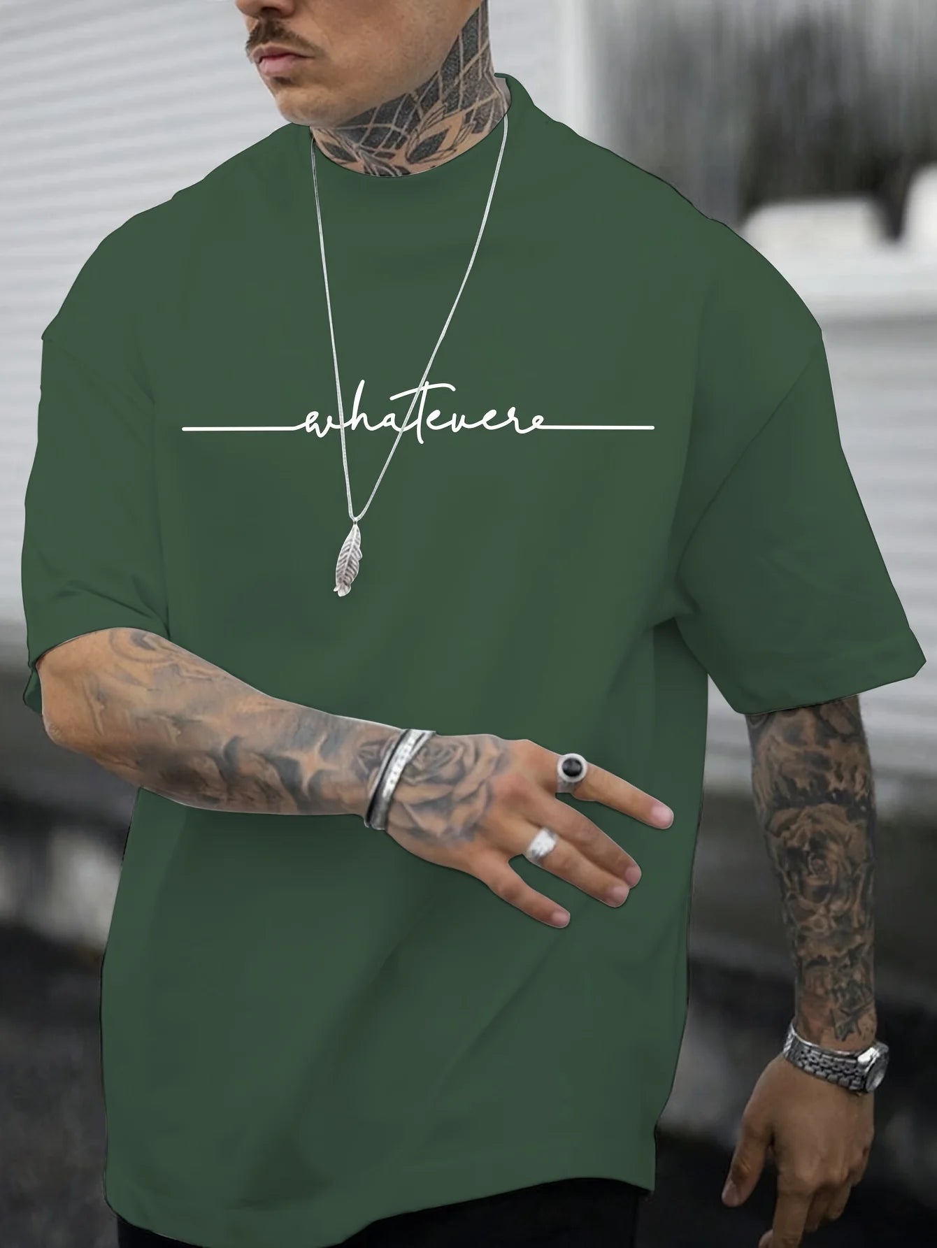 Summer men's 100% pure   sports and casual loose fit plus size letter printed comfortable round neck short sleeved T-shirt
