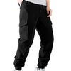 Streetwear 2024 Spring Casual Cargo Pants Mens Elastic Waist Solid Trousers Male Multi-Pocket Baggy Joggers Sweatpants штаны