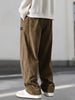 2025 Autumn Winter Men's Casual Pants Striped Corduroy Loose Fashion Cargo Straight Pants Fitness Sports Hip Hop Pants