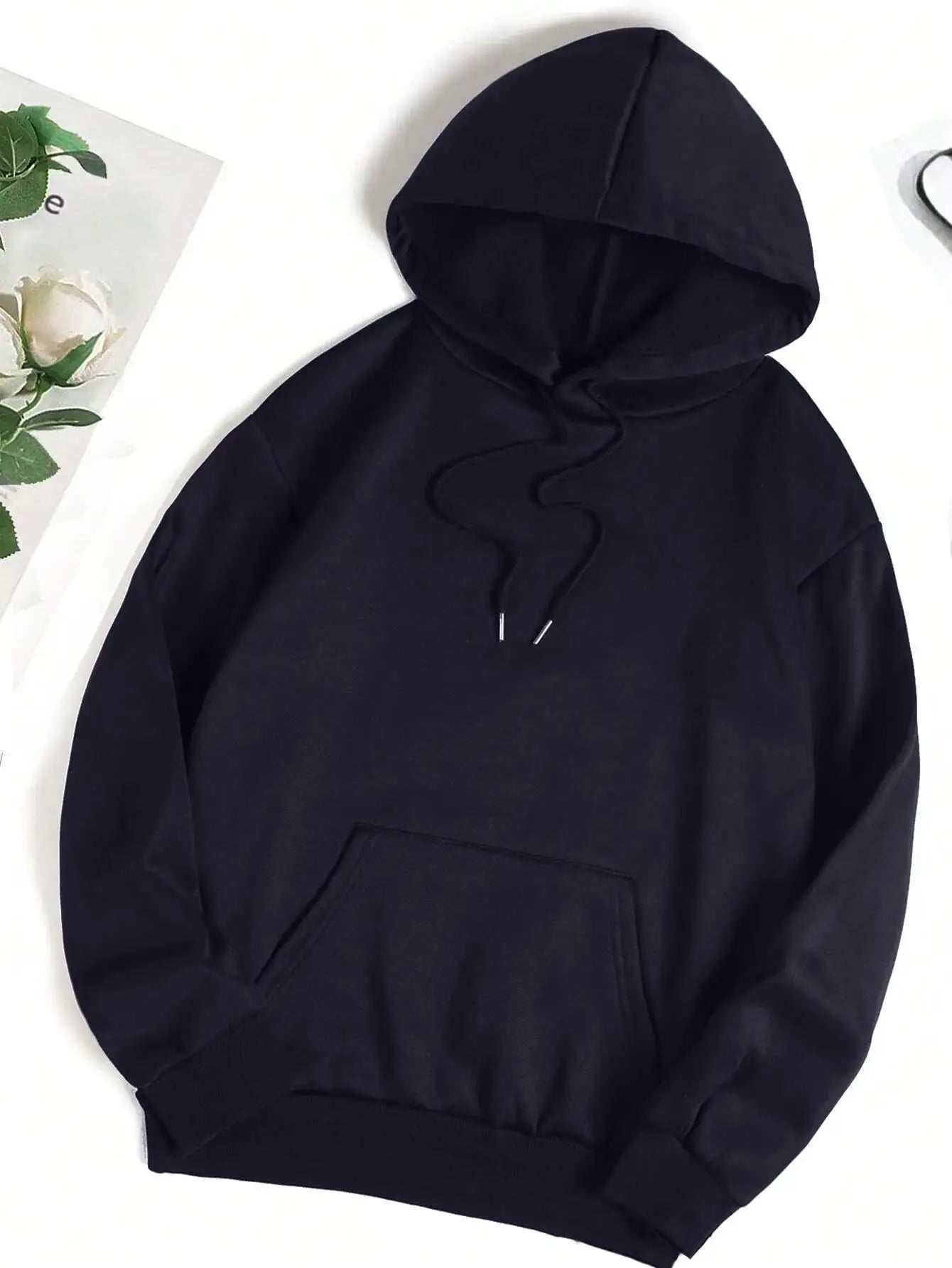 Men's Fashion Creative Basics Pullover Sweatshirt, Casual Sports Commuter All-Match Loose Fit Round Neck Unisex Long Sleeve