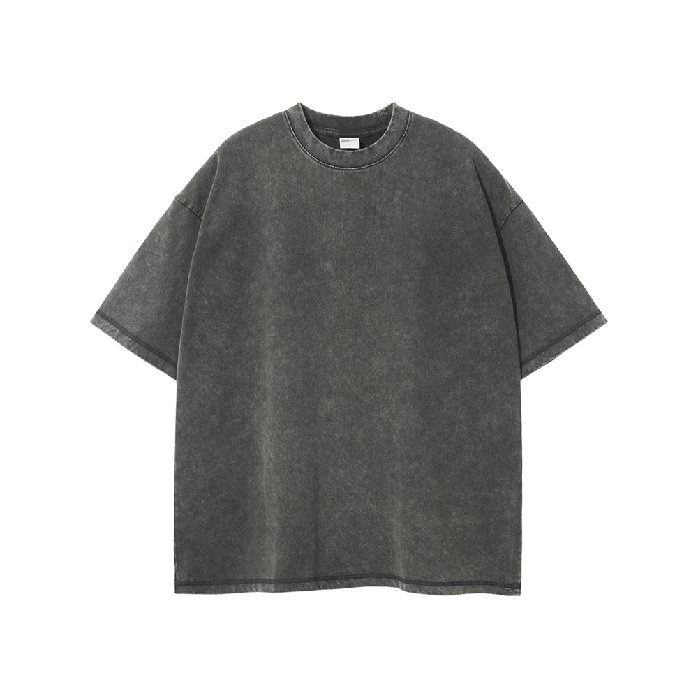 Retro Loose High Street 275gsm Cotton T Shirt