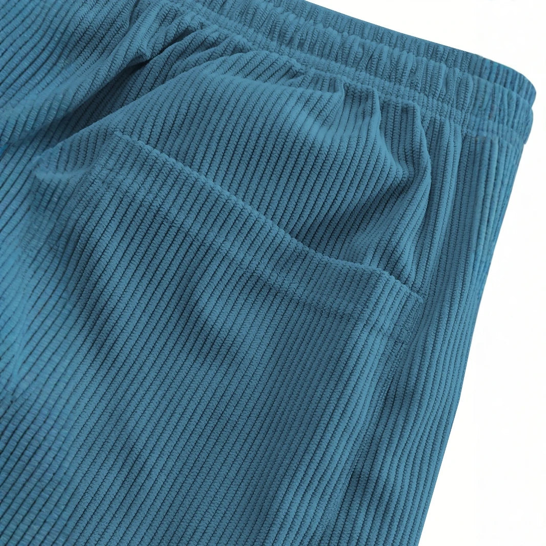 Premium Quality Stylish Men Casual Pants Corduroy Trousers for Everyday Casual Wear Comfortable Durable Fit
