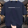Men's summer 100 cotton fashionable casual loose plus size dream letter printed sports round neck short sleeved T-shirt top