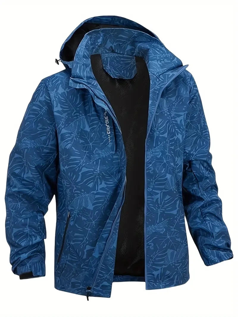 Men's Casual Lightweight Waterproof Windbreaker Jacket