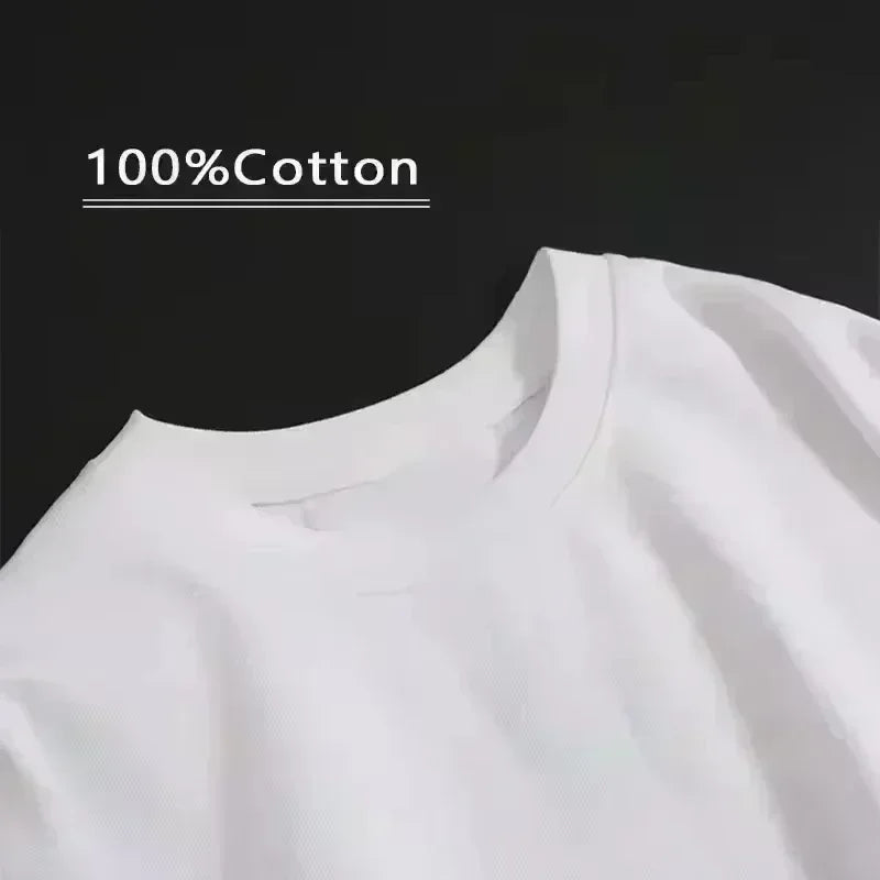 Pop Summer Men's Style Pure Cotton Casual Loose Fit Plus CALIFORNIA Printed Sports Comfortable Round Neck Short Sleeved T-shirt