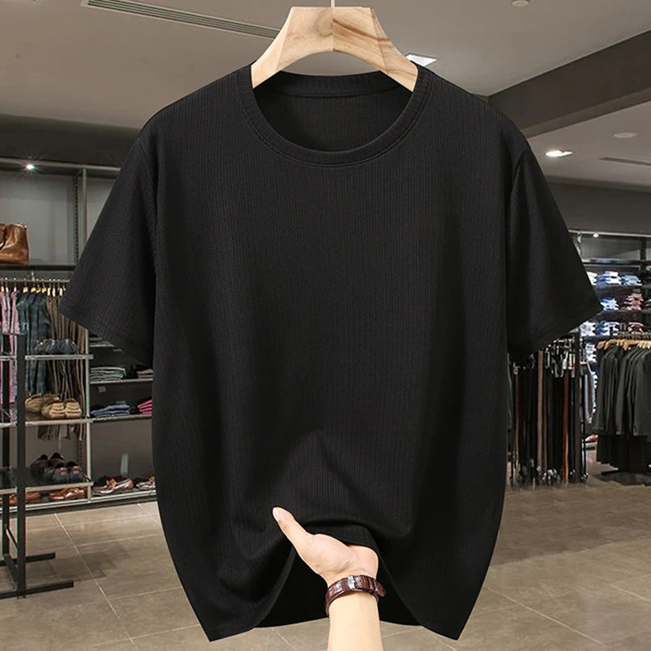 Men 11XL 12XL T Shirt Summer Casual Loose Big Size T-shirt Plus Size 9XL 10XL Tee Tops Black Short Sleeve Tshirt