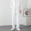 Summer New British Men Suit Pants Solid Oversize Business Casual Wide Leg Straight Trousers Japan Korean Fashion Y2k Streetwear