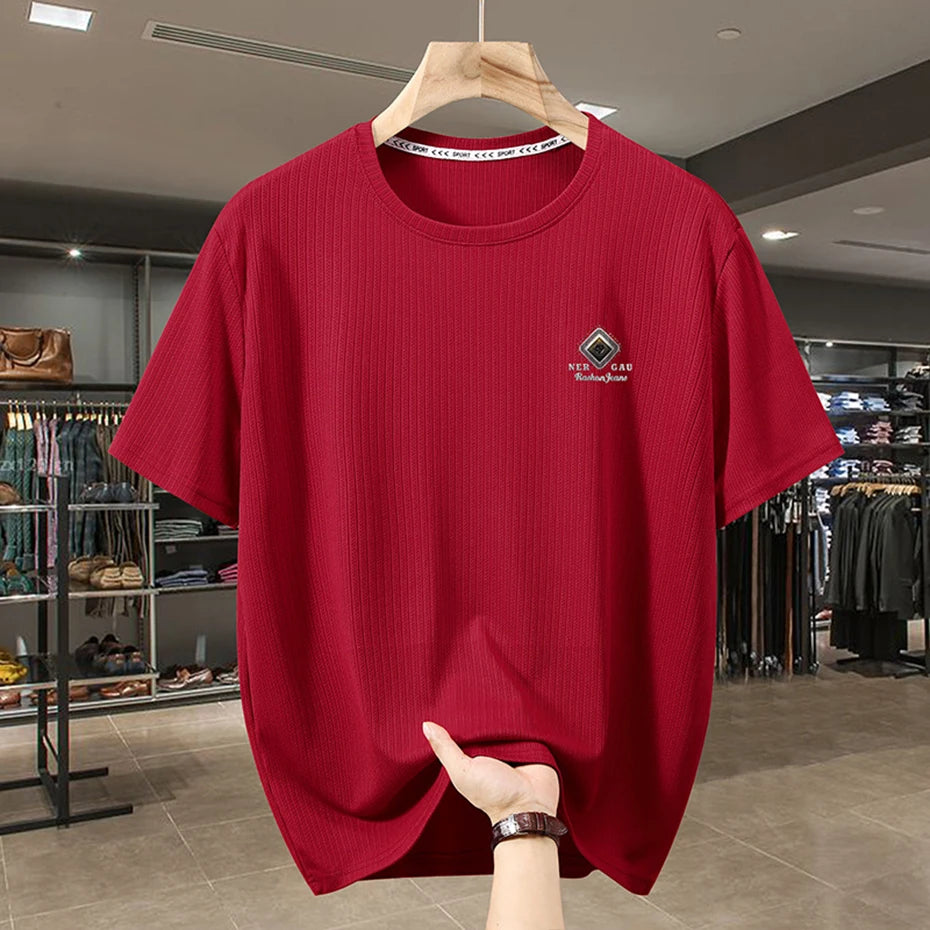 Men 11XL 12XL T Shirt Summer Casual Loose Big Size T-shirt Plus Size 9XL 10XL Tee Tops Black Short Sleeve Tshirt